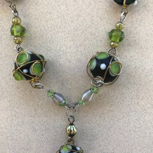 Custom Handmade Necklace – Japanese Glass & Antique Beads